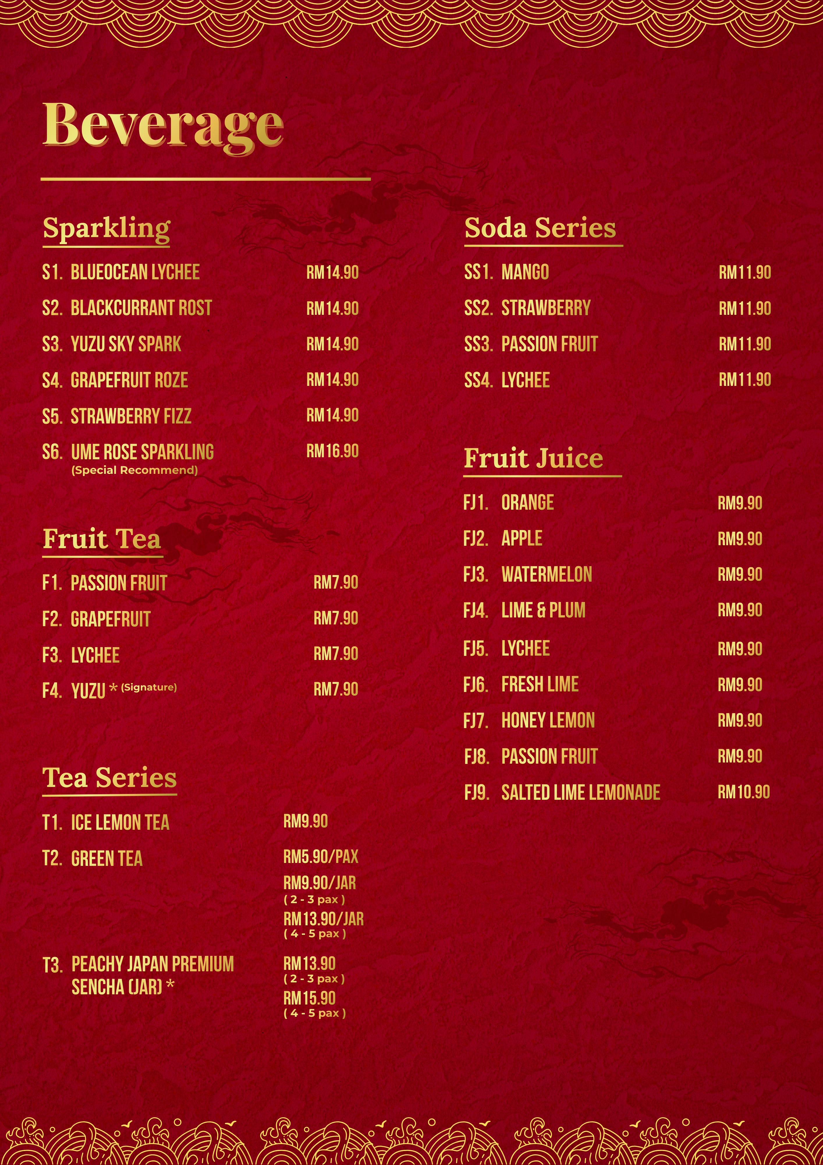Menu Page 5