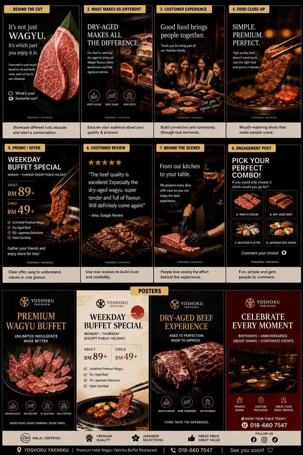 Halal Wagyu beef at Yoshoku Yakiniku - 100% halal Japanese BBQ in Setapak KL